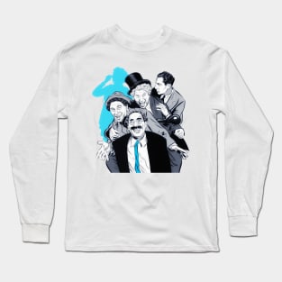 The Marx Brothers - An illustration by Paul Cemmick Long Sleeve T-Shirt